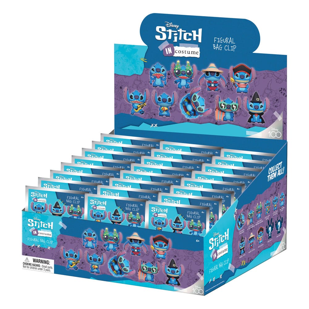 PRE ORDINE - Lilo & Stitch 3D Foam Bag Clips Costumes Series 3 Display (24)