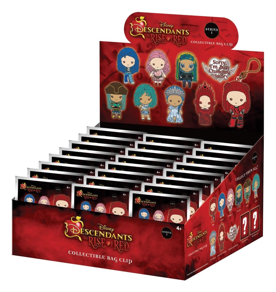 PRE ORDINE - Descendants 3D PVC Bag Clips Series 1 Display (24)