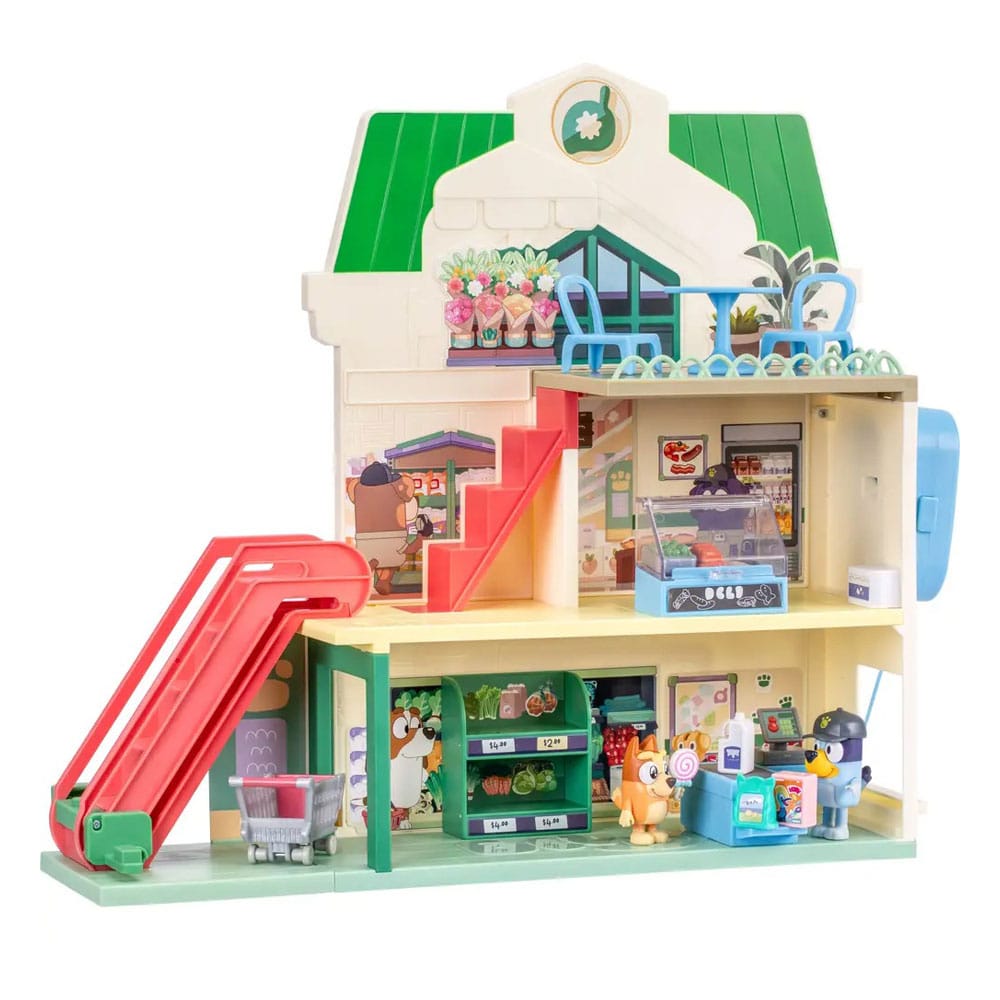 Bluey Mini Figure Playset Bluey Let's Play Chef Supermarket
