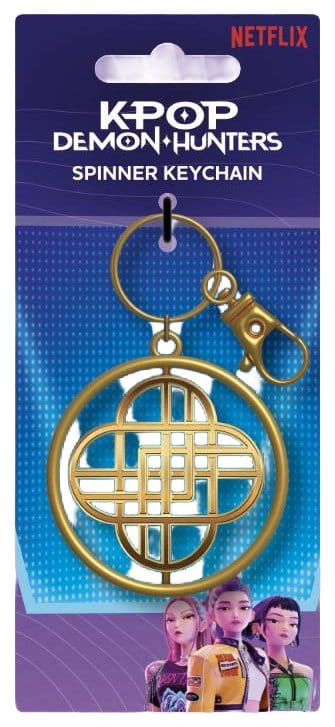 PRE ORDINE - KPop Demon Hunters Spinner Keychain Golden