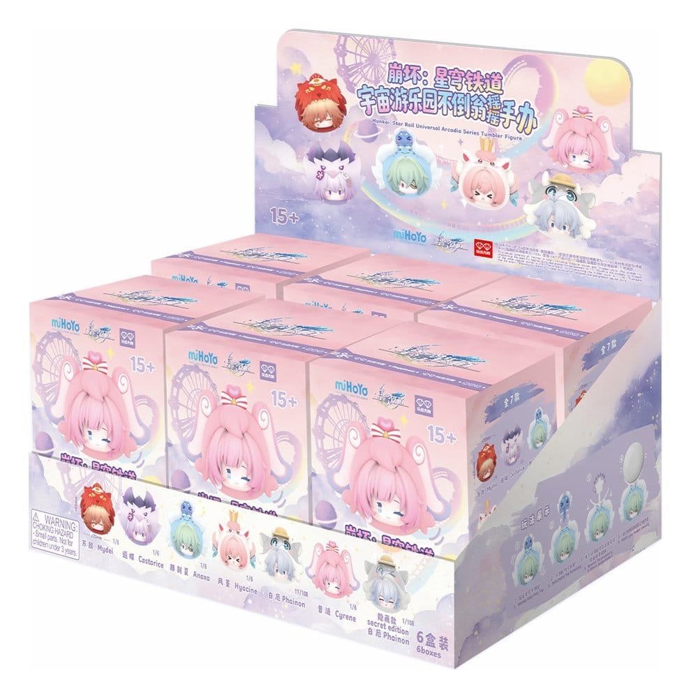 PRE ORDINE - Honkai: Star Rail PVC Mini Figures Cosmic Amusement Park Wobble Doll Blind Box Display (6)