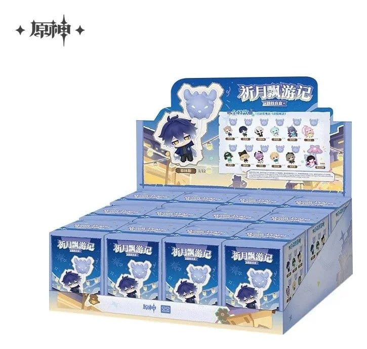 PRE ORDINE - Genshin Impact Hanging Keychains Moon-Prayer Journey Series Blind Box Display (12)