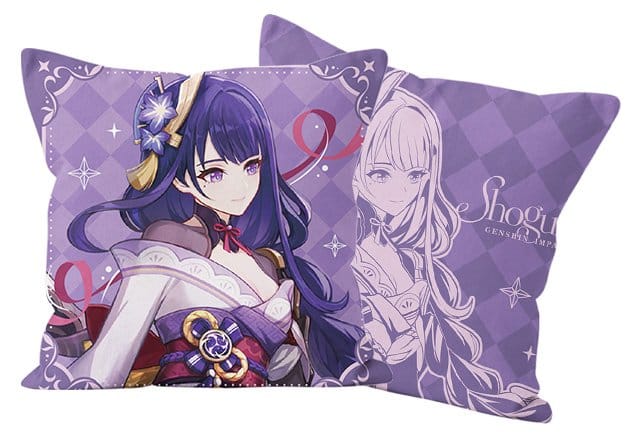 PRE ORDINE - Genshin Impact Anniversary Celebration Series Pillow Case Raiden Shogun 6th Anniversary 45 x 45 cm