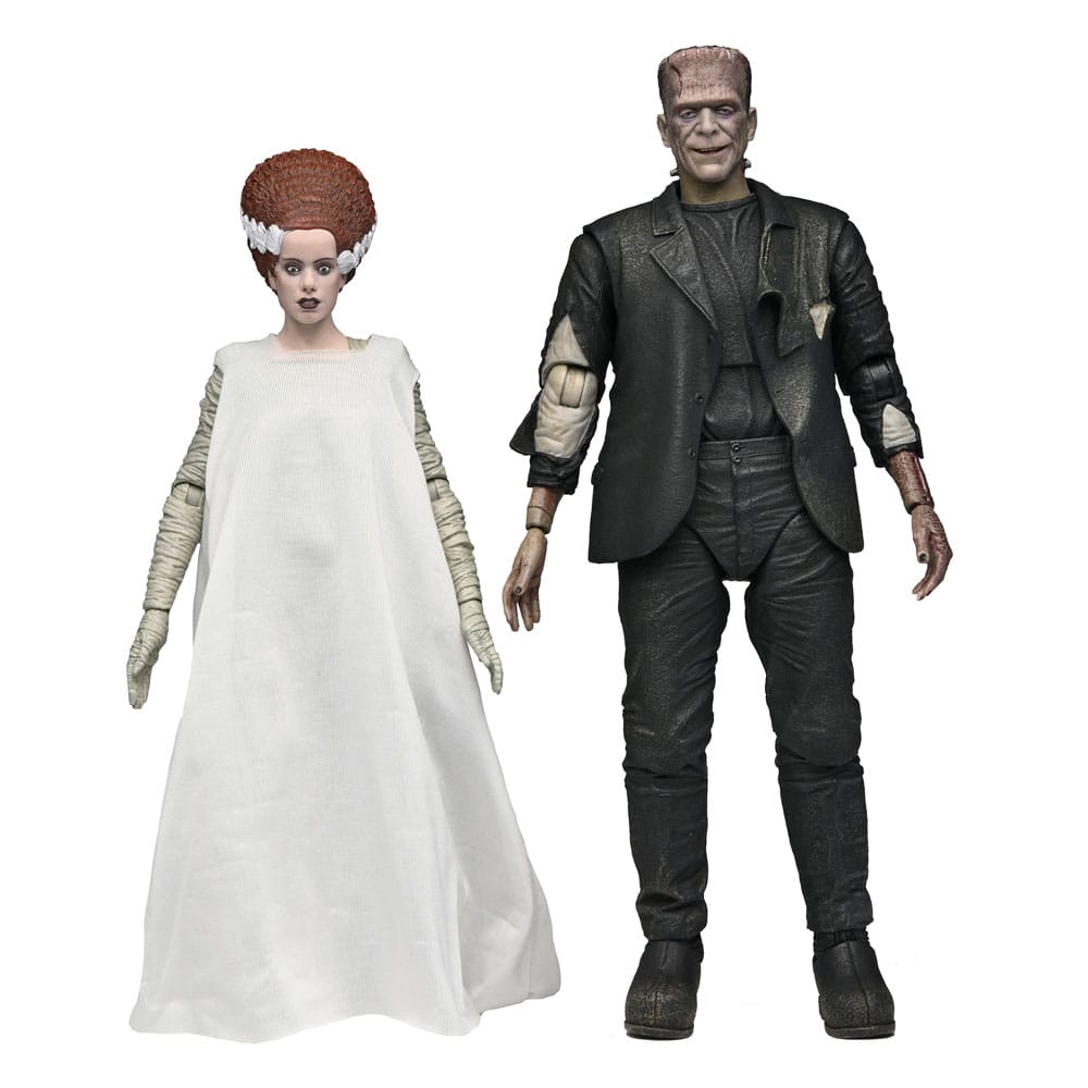 PRE ORDINE - Universal Monsters Action Figures 2-Pack Bride of Frankenstein 90th Anniversary The Monster & His Mate 18 cm