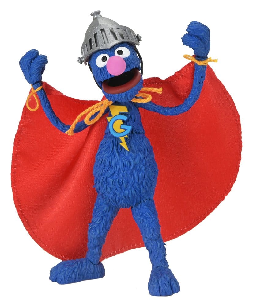 PRE ORDINE - Sesame Street Ultimate Action Figure Super Grover 18 cm