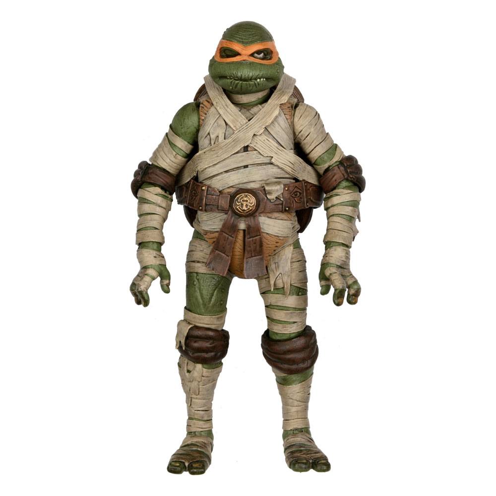 PRE ORDINE - Universal Monsters x Teenage Mutant Ninja Turtles Action Figure Ultimate Michelangelo as The Mummy 18 cm