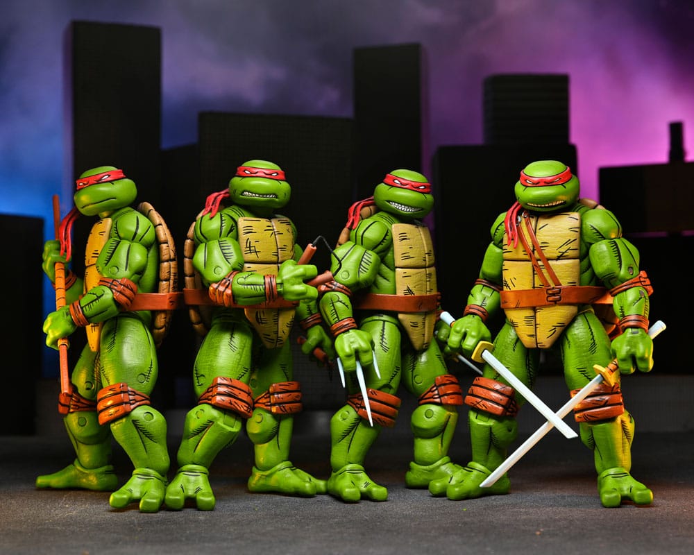PRE ORDINE - Teenage Mutant Ninja Turtles (Mirage Comics) 4-Pack Action Figures Leonardo, Raphael, Michelangelo, Donatello 18 cm
