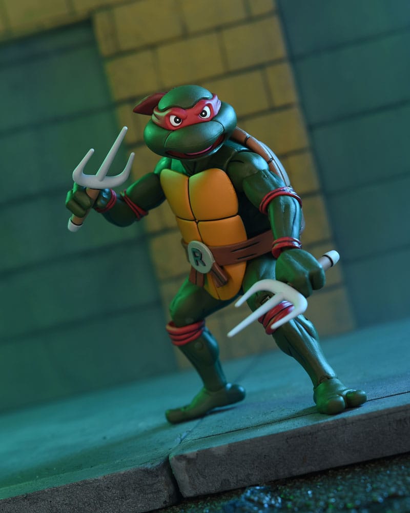 PRE ORDINE - Teenage Mutant Ninja Turtles (1987 Cartoon) Action Figure Ultimate Raphael (VHS) 18 cm