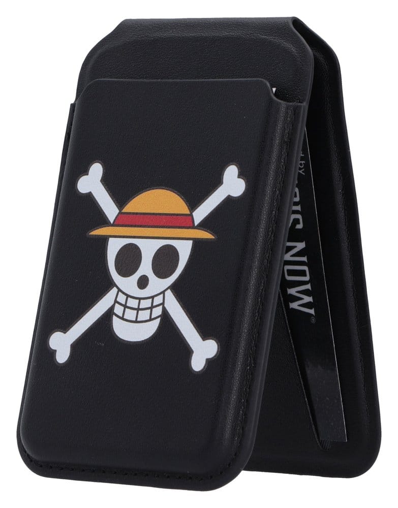 PRE ORDINE - One Piece Card Holder Luffy Jolly Roger Black 10 cm