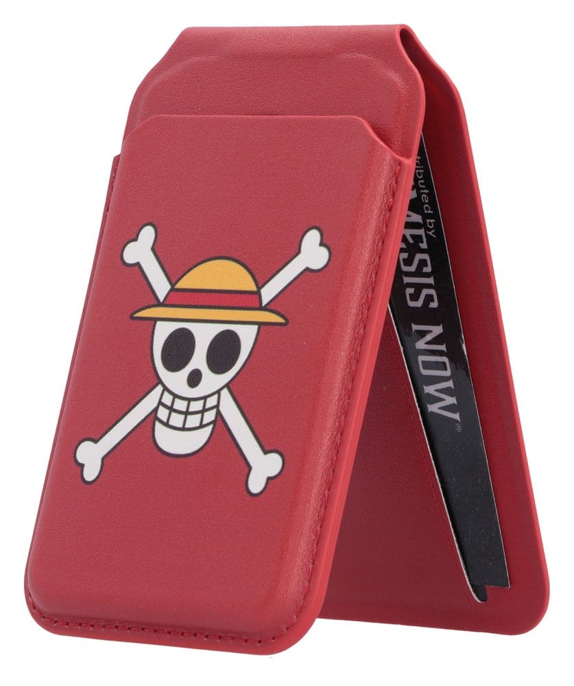 PRE ORDINE - One Piece Card Holder Luffy Jolly Roger (Red) 10 cm