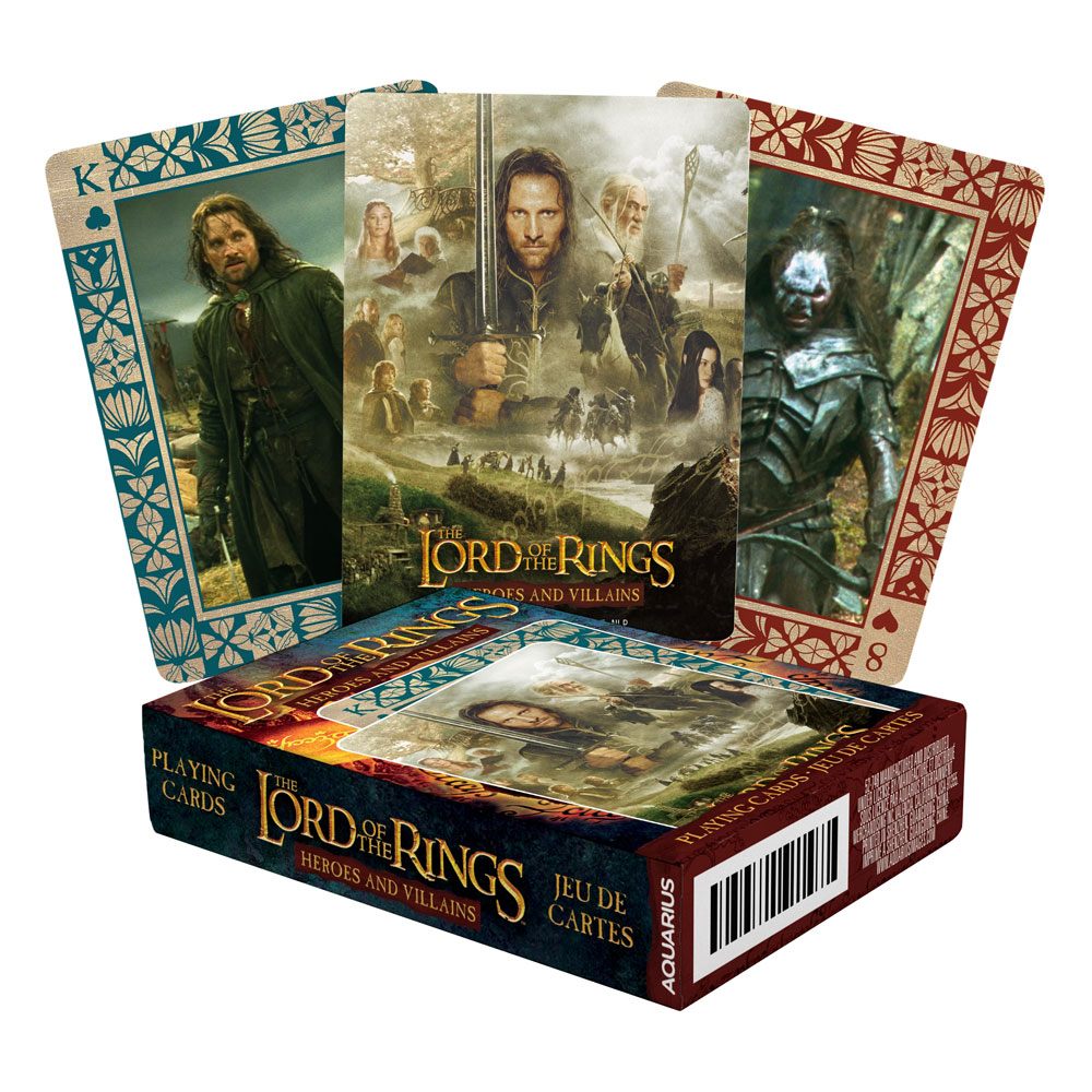 PRE ORDINE - Lord of the Rings Playing Cards Heroes and Villains