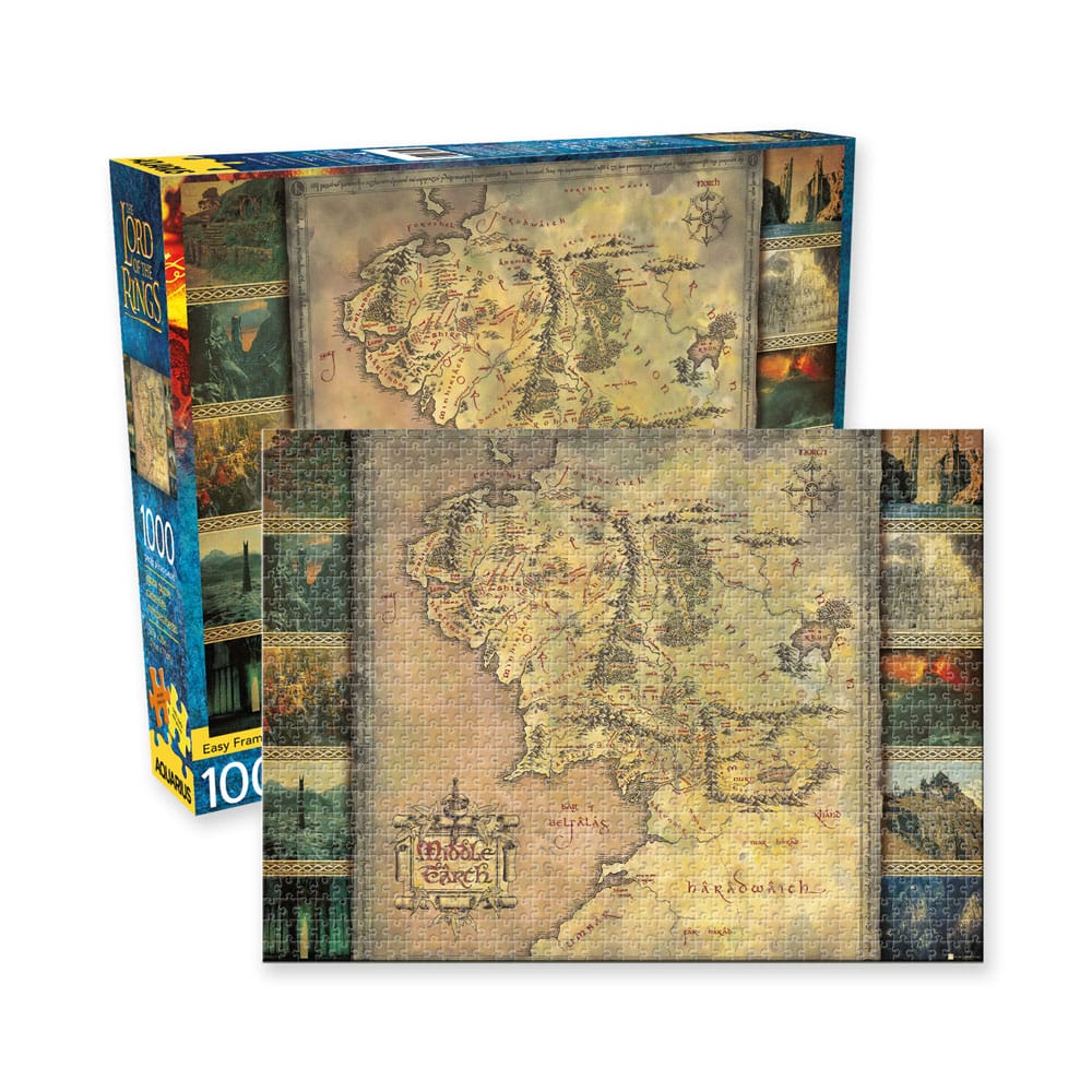 PRE ORDINE - Lord of the Rings Jigsaw Puzzle Map (1000 pieces)
