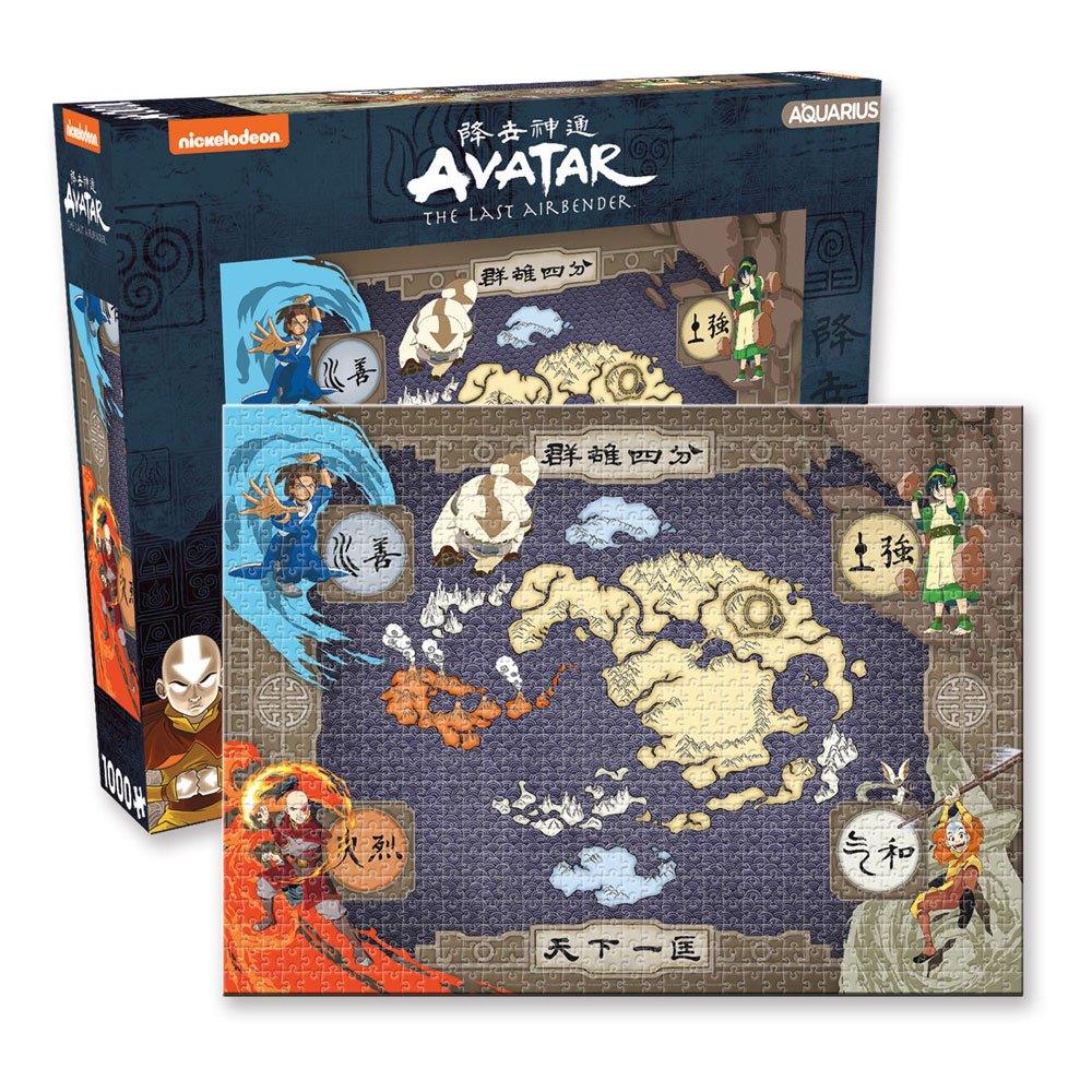 PRE ORDINE - Avatar: The Last Airbender Jigsaw Puzzle Map (1000 pieces)
