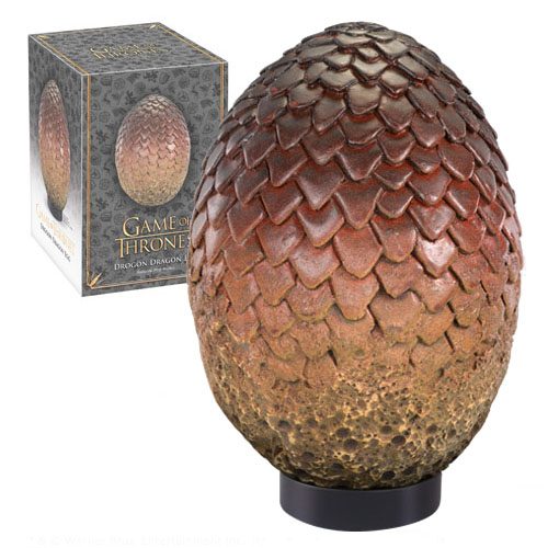 PRE ORDINE - Game of Thrones Dragon Egg Prop Replica Drogon 20 cm