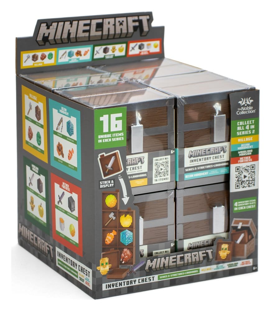 PRE ORDINE - Minecraft Mini Figures Loot Chest Series 2 Blind Box Display (16)