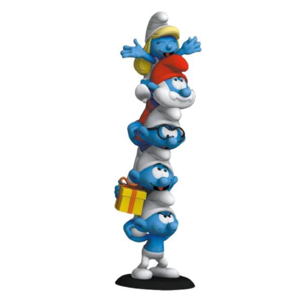 PRE ORDINE - The Smurfs  Statue Smurfs Column Polychrome Edition 50 cm