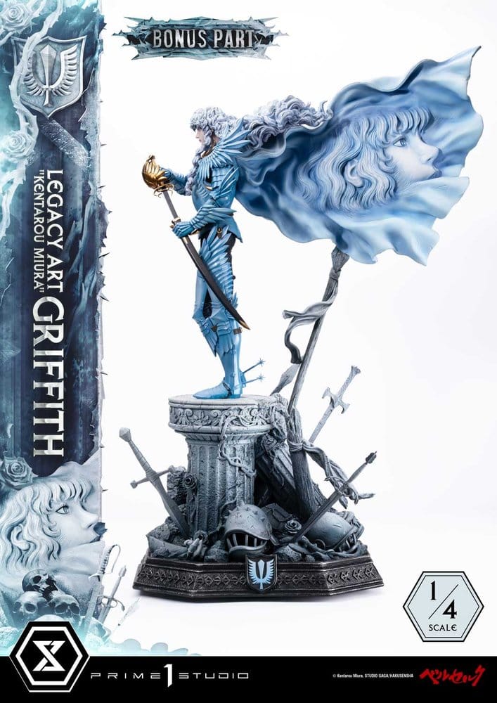 PRE ORDINE - Berserk Legacy Art "Kentarou Miura" Statue 1/4 Griffith Bonus Version 93 cm