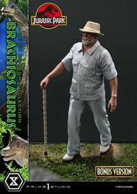 PRE ORDINE - PRIME 1 STUDIO Jurassic Park (Film) Legacy Museum Collection Statue 1/15 Brachiosaurus Bonus Version 128 cm