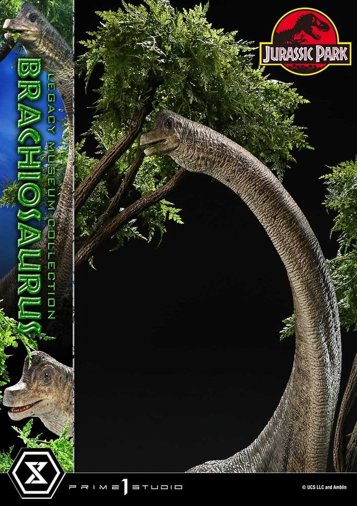 PRE ORDINE - PRIME 1 STUDIO Jurassic Park (Film) Legacy Museum Collection Statue 1/15 Brachiosaurus Bonus Version 128 cm