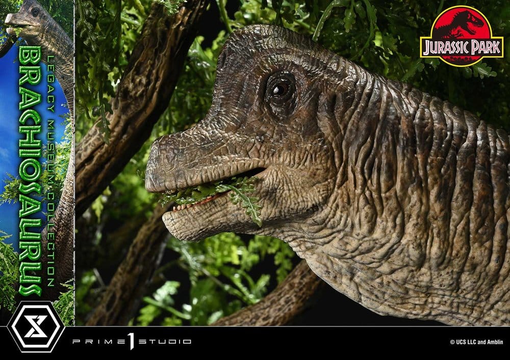 PRE ORDINE - PRIME 1 STUDIO Jurassic Park (Film) Legacy Museum Collection Statue 1/15 Brachiosaurus Bonus Version 128 cm