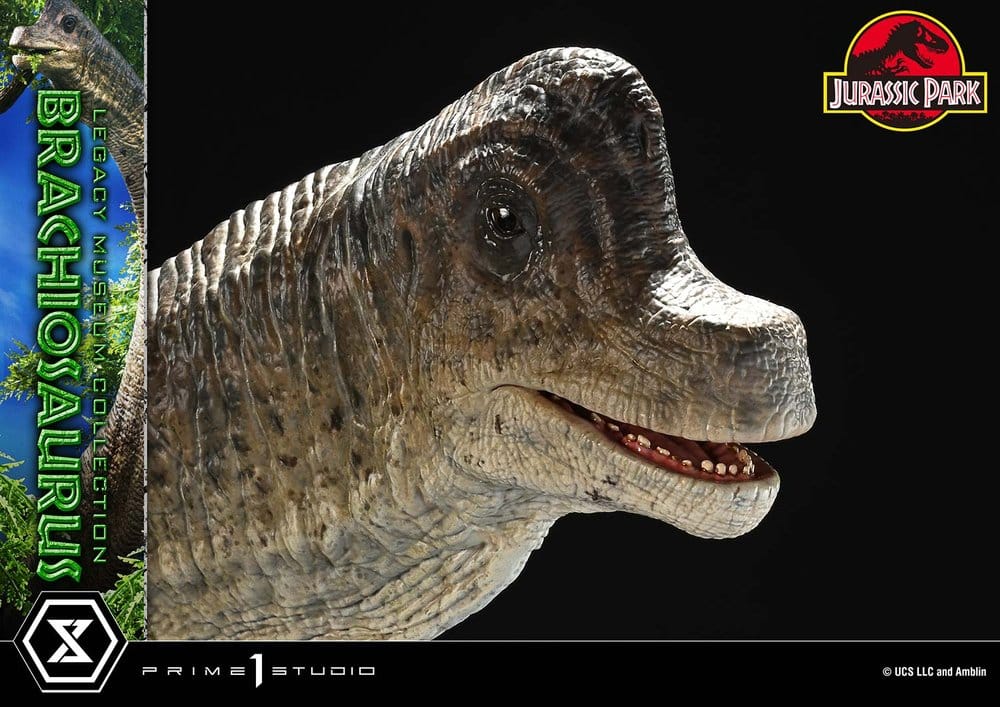 PRE ORDINE - PRIME 1 STUDIO Jurassic Park (Film) Legacy Museum Collection Statue 1/15 Brachiosaurus Bonus Version 128 cm
