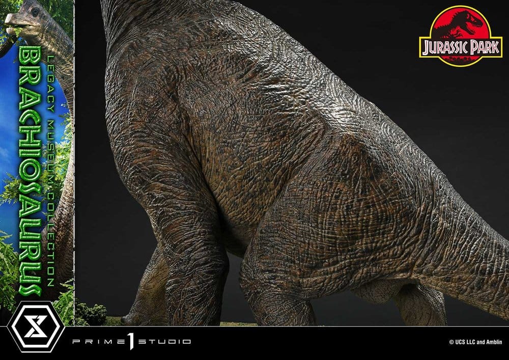 PRE ORDINE - PRIME 1 STUDIO Jurassic Park (Film) Legacy Museum Collection Statue 1/15 Brachiosaurus Bonus Version 128 cm
