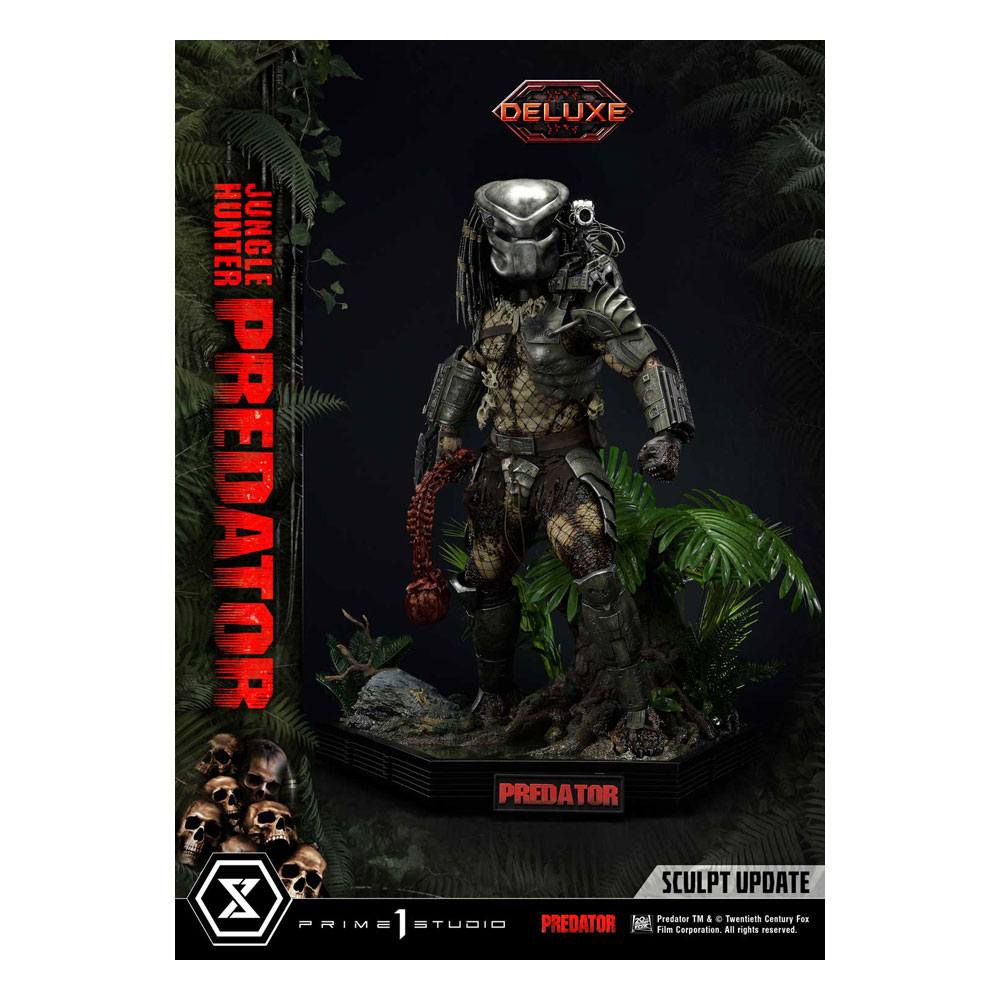 PRE ORDINE - Predator Museum Masterline Statue 1/3 Jungle Hunter Predator Deluxe Bonus Version 90 cm