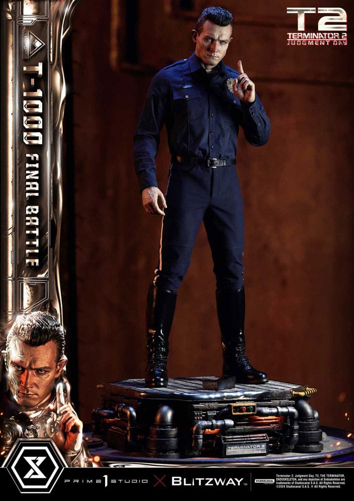 PRE ORDINE - Terminator 2 Museum Masterline Series Statue 1/3 T-1000 Final Battle Deluxe Version 73 cm
