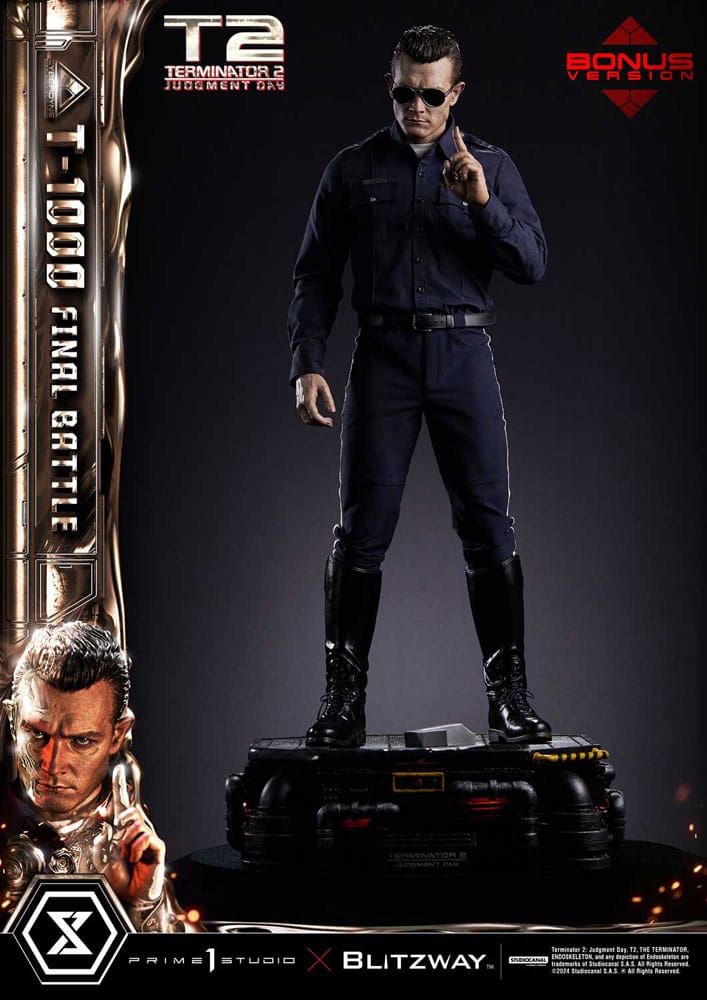 PRE ORDINE - Terminator 2 Museum Masterline Series Statue 1/3 T-1000 Final Battle Deluxe Bonus Version 73 cm