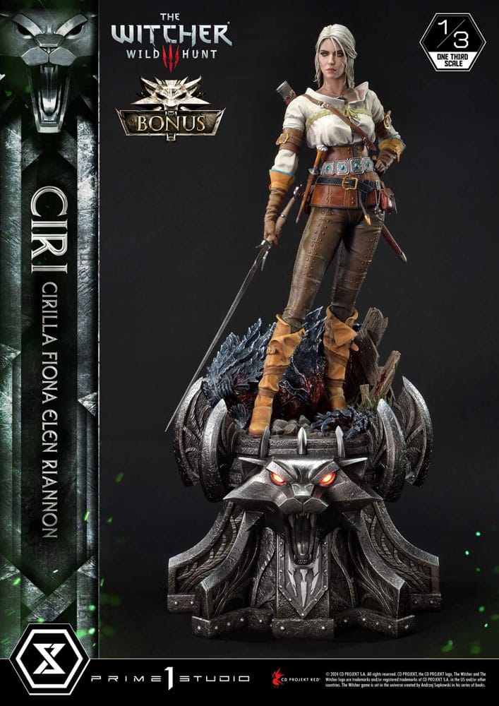PRE ORDINE - The Witcher 3: Wild Hunt Museum Masterline Statue 1/3 Wild Hunt Ciri Fiona Elen Riannon Bonus Version 81 cm