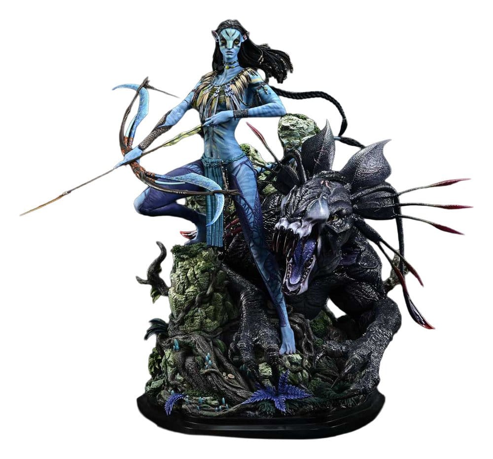PRE ORDINE - Avatar (Film) Real Elite Masterline Series Statue 1/4 Neytiri & Thanator 75 cm