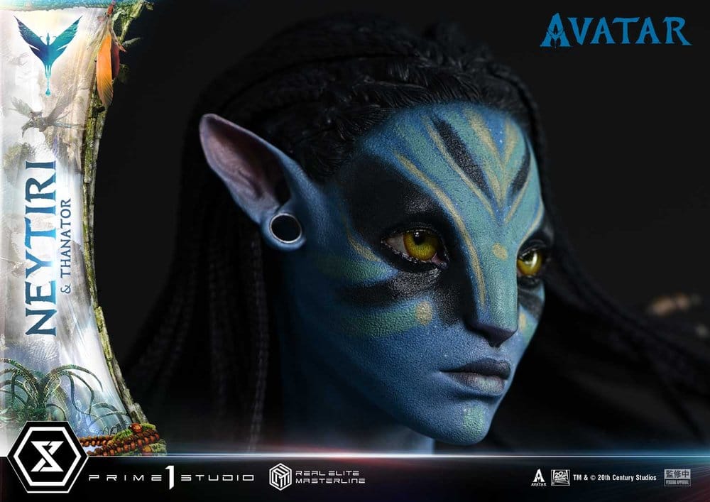 PRE ORDINE - Avatar (Film) Real Elite Masterline Series Statue 1/4 Neytiri & Thanator Deluxe Bonus Version 75 cm