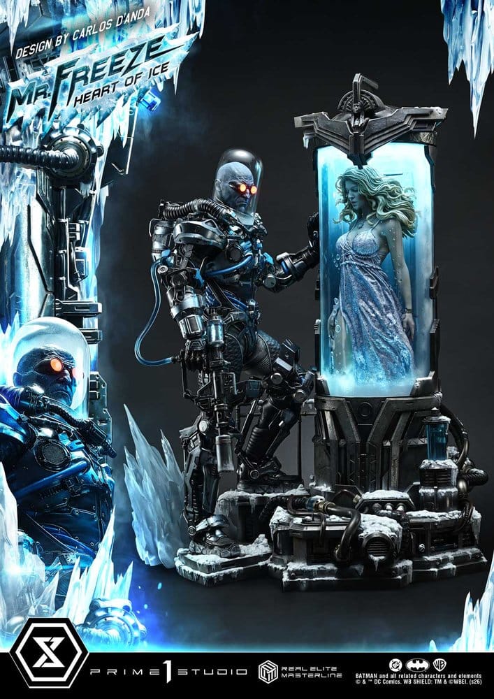 PRE ORDINE - DC Comics Real Elite Masterline Series Statue 1/3 Batman (Comics) Mr. Freeze Heart of Ice (Design by Carlos D'Anda) 82 cm