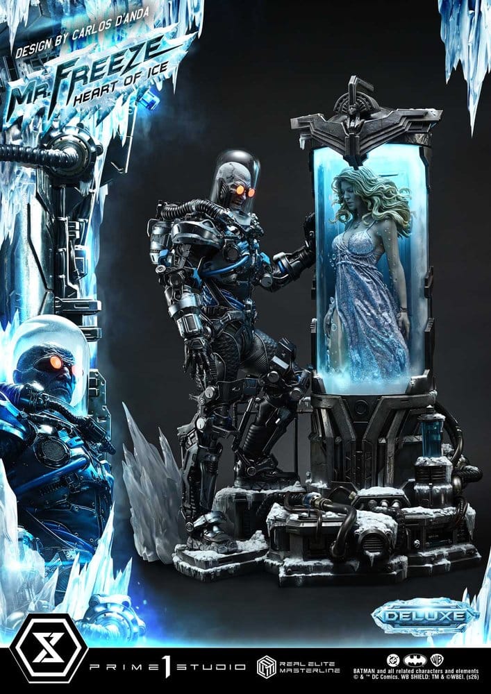 PRE ORDINE - DC Comics Real Elite Masterline Series Statue 1/3 Batman (Comics) Mr. Freeze Heart of Ice (Design by Carlos D'Anda) Deluxe Version 82 cm