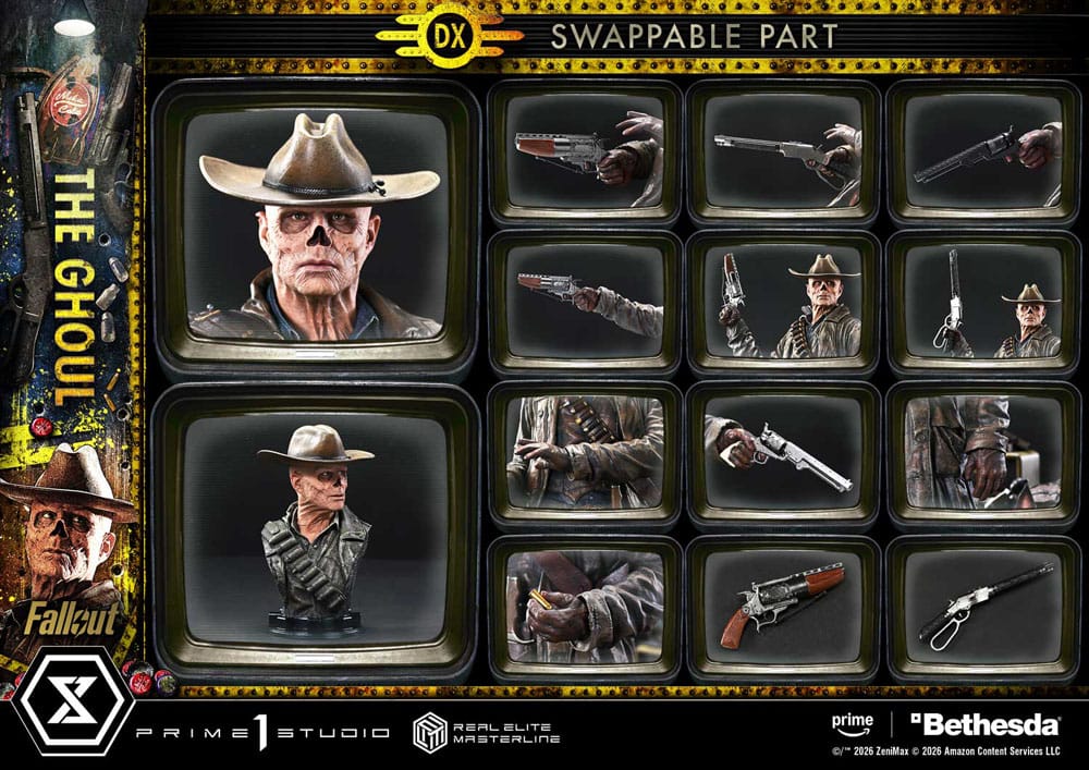 PRE ORDINE - Fallout (TV Series) Real Elite Masterline Series Statue 1/4 The Ghoul DX Bonus Version 64 cm