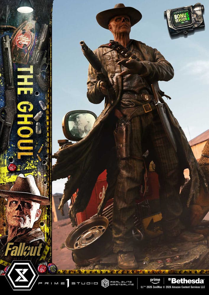PRE ORDINE - Fallout (TV Series) Real Elite Masterline Series Statue 1/4 The Ghoul DX Bonus Version 64 cm