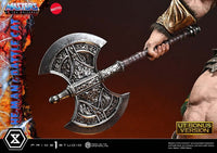 PRE ORDINE - Masters of the Universe Real Elite Masterline Series Statue 1/4 He-Man & Battle Cat Ultimate Bonus Version 86 cm