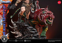 PRE ORDINE - Masters of the Universe Real Elite Masterline Series Statue 1/4 He-Man & Battle Cat Ultimate Bonus Version 86 cm