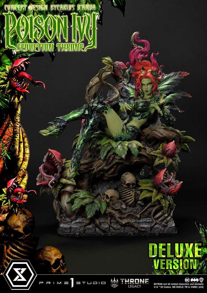 PRE ORDINE - DC Comics Throne Legacy Collection Statue 1/4 Batman Poison Ivy Seduction Throne Deluxe Version 55 cm