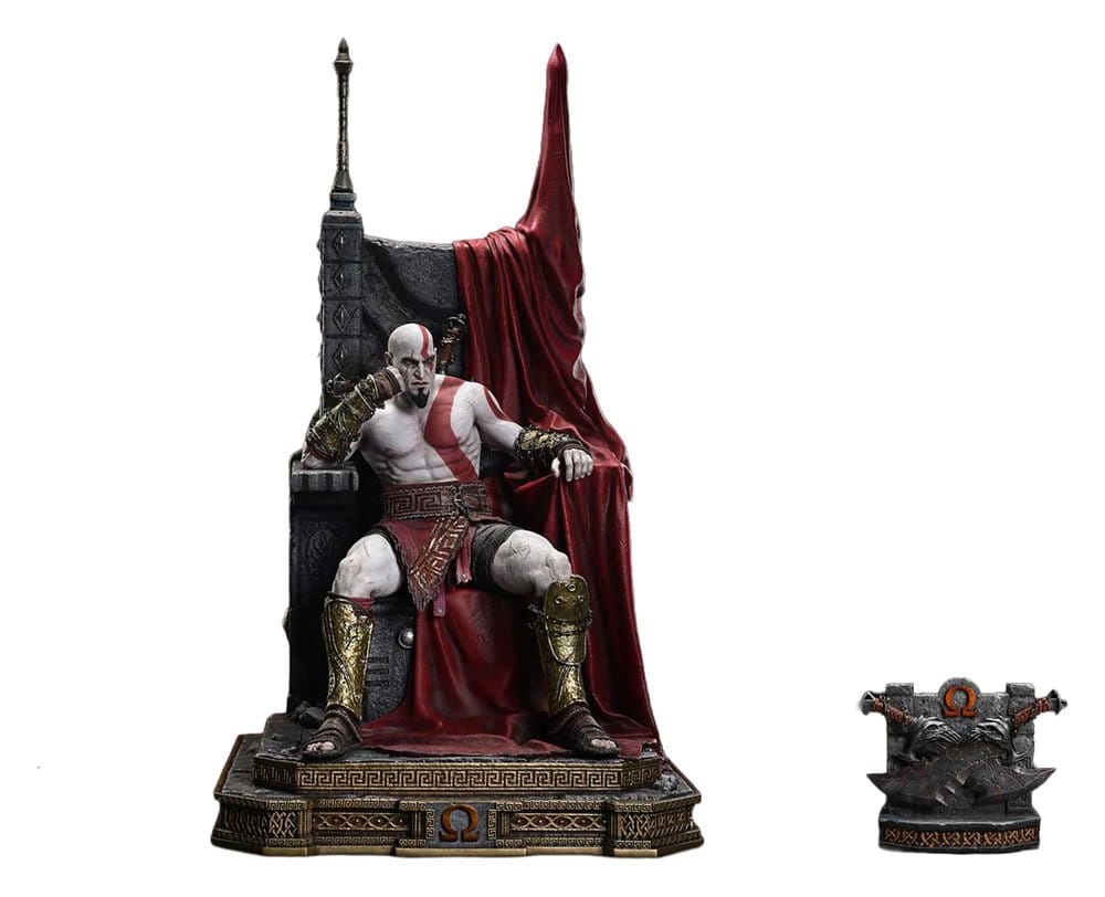 PRE ORDINE - Throne Legacy God of War Series Statue 1/3 Ragnarok Young Thyself Kratos Bonus Version 91 cm
