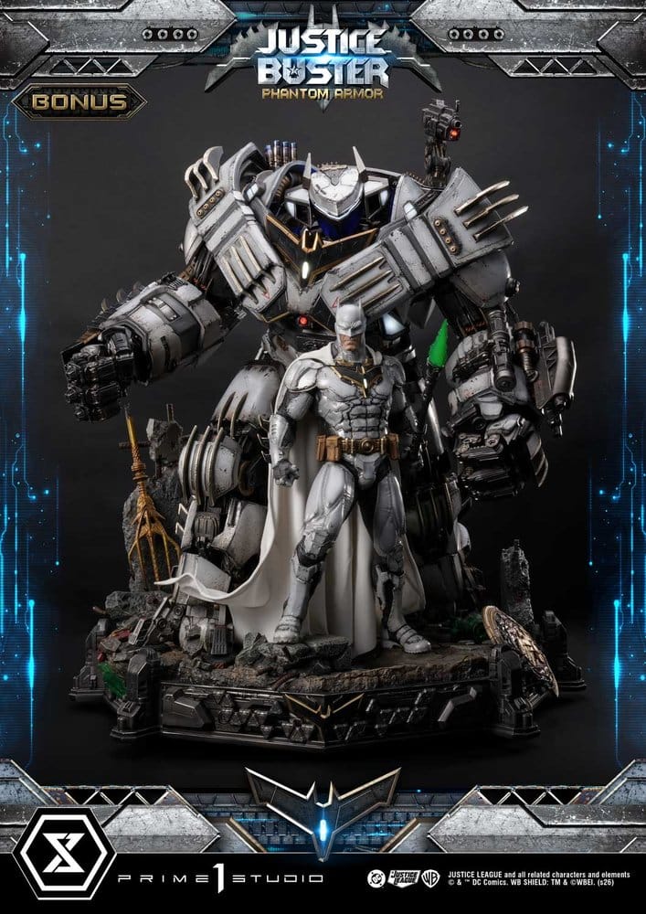 DC Comics Ultimate Museum Masterline Statue Justice Buster: Phantom Armor (Design By Josh Nizzi) Ultimate Bonus Version 88 cm