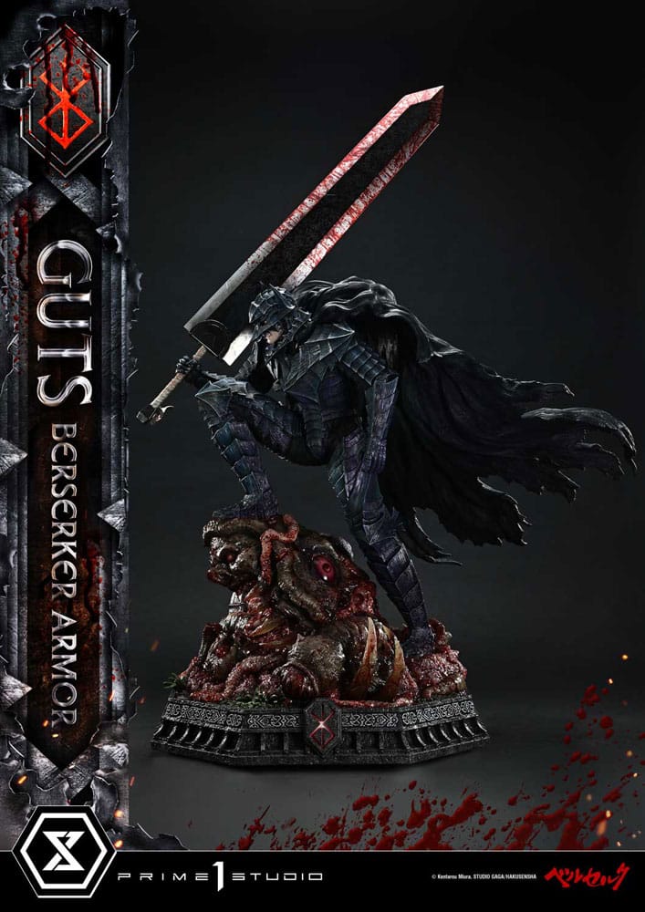 PRE ORDINE - Berserk Ultimate Premium Masterline Series Statue 1/4 Guts, Berserker Armor Grunbeld vs. Guts Deluxe Bonus Version 94 cm