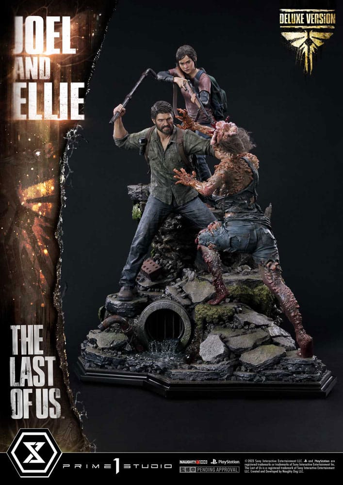 PRE ORDINE - The Last of Us Part I Ultimate Premium Masterline Series Statue Joel & Ellie Deluxe Version (The Last of Us Part I) 73 cm