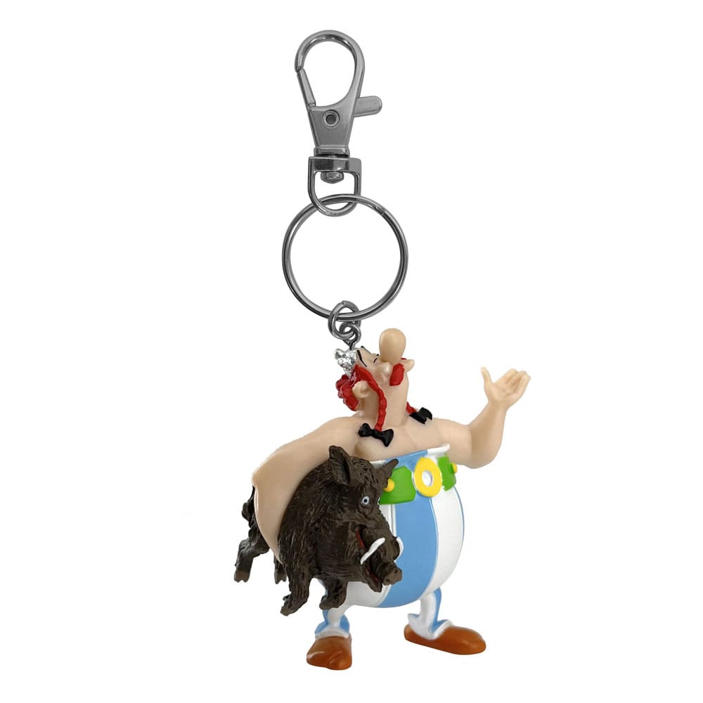 PRE ORDINE - Asterix Keychain Obelix Carrying a Boar 14 cm