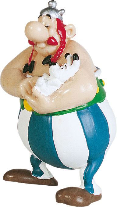 PRE ORDINE - Asterix Figure Obelix with Dogmatix 8 cm