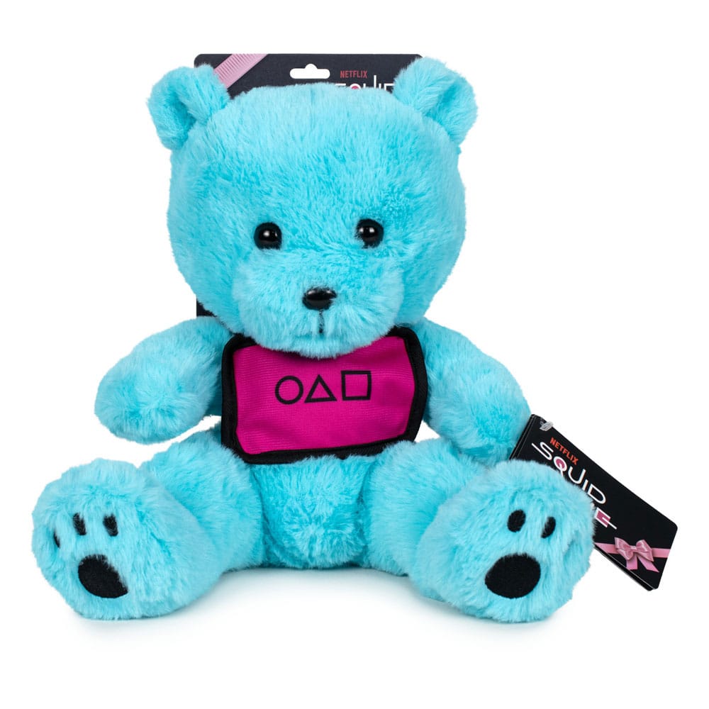 Squid Game Plush Figure Teddy Bear with Backing Card Packaging 25 cm