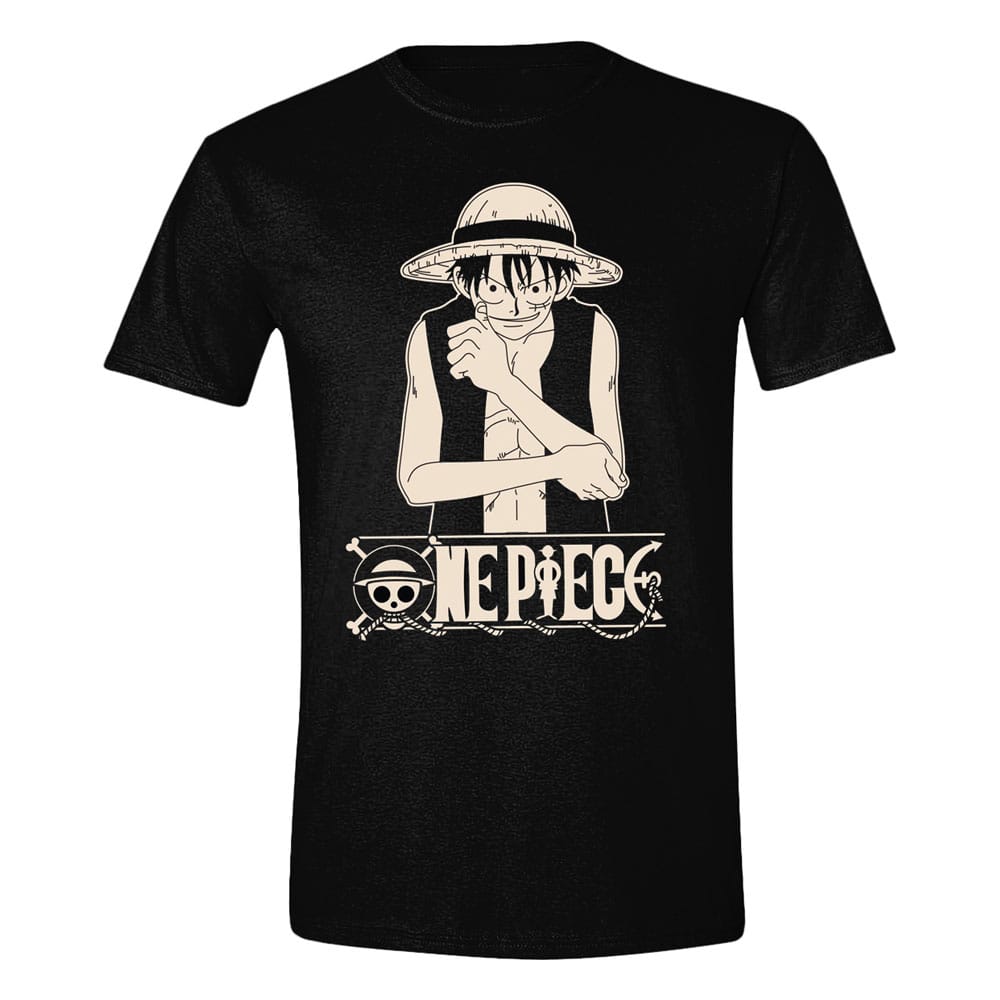 PRE ORDINE - One Piece T-Shirt Luffy Pose Logo Size XL