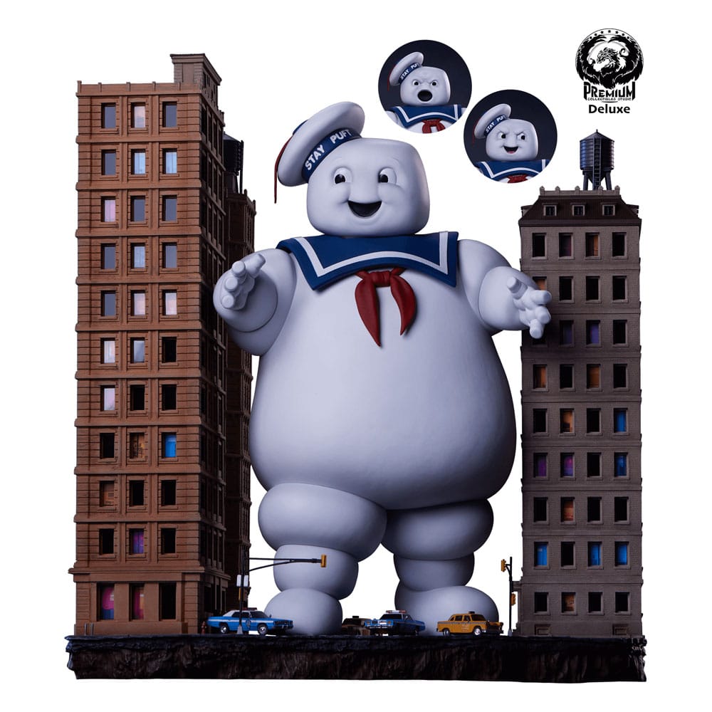 PRE ORDINE - The Ghostbusters Diorama Statue Stay Puft Marshmallow Man Deluxe Edition 74 cm