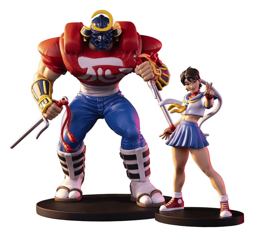 PRE ORDINE - Street Fighter Street Jam Statues 1/10 Sakura & Sodom 22 cm