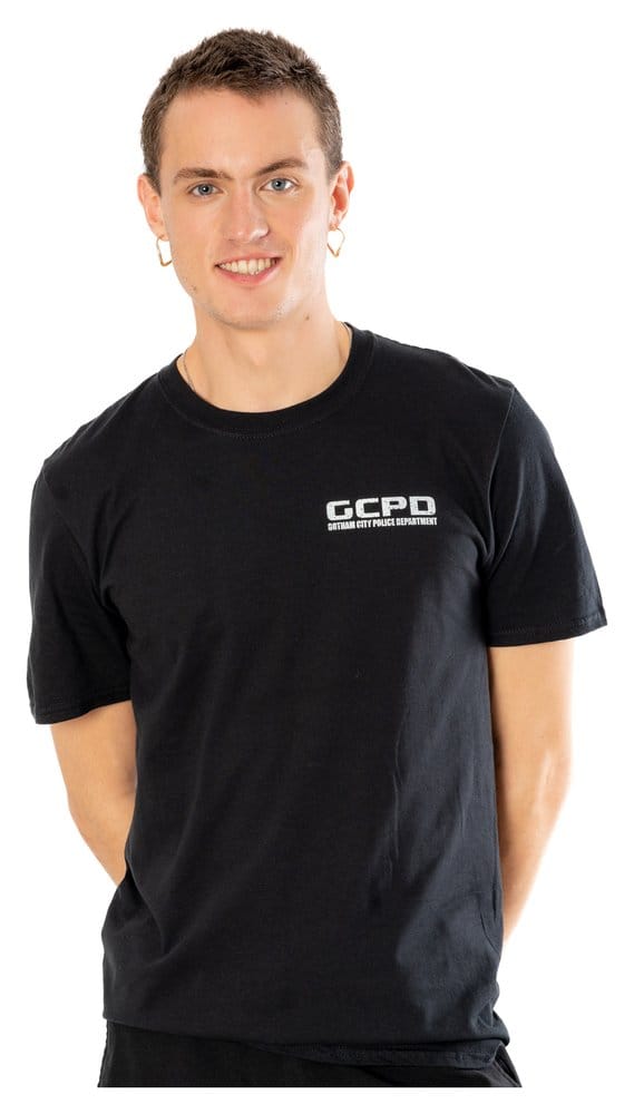 Batman T-Shirt Arkham City GCPD Front Back